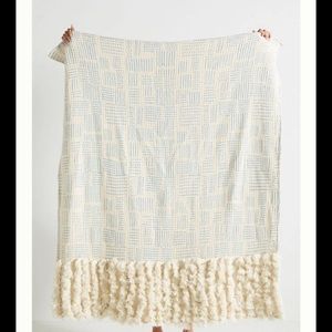Anthropologie tasseled throw